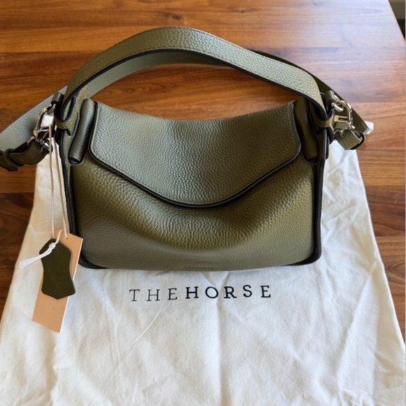 The Horse Clementine Olive Pebbled Leather Bag - Picture 2 of 6